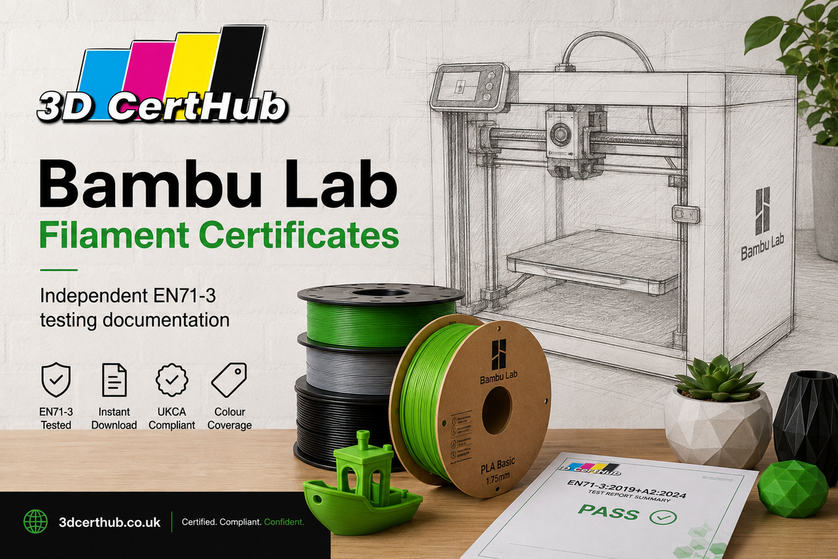 Bambu Lab Filament EN71-3 Certificates