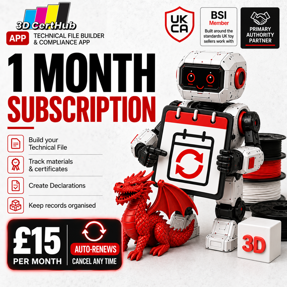 3D CertHub — 1-Month Licence