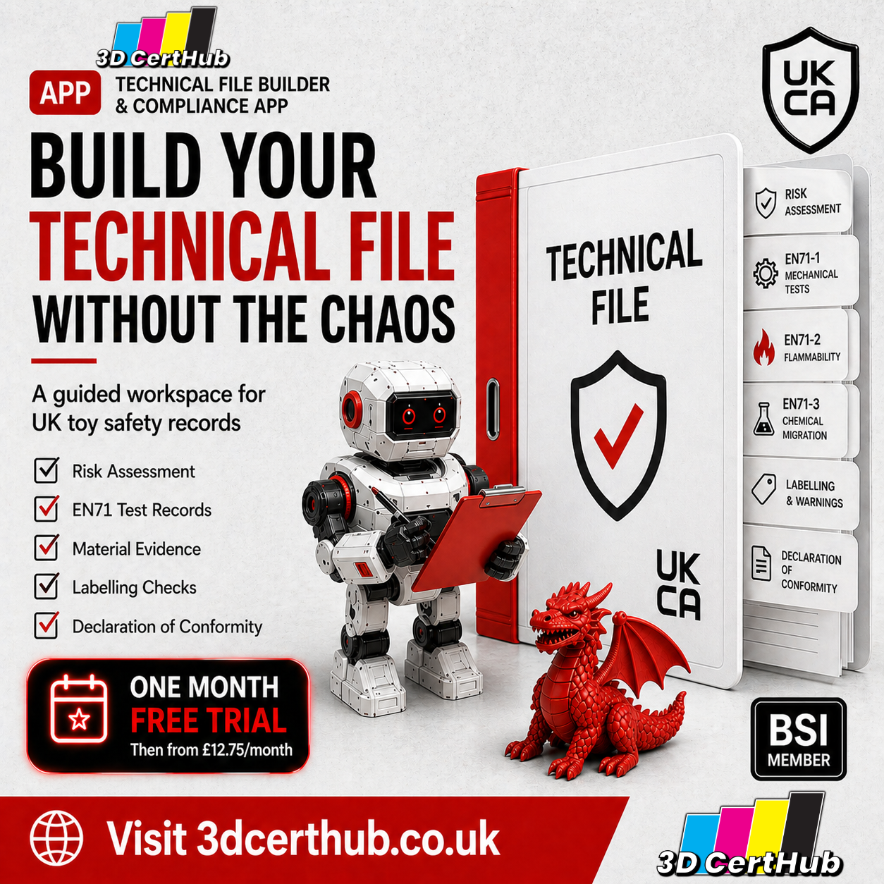 3D CertHub Technical File Builder & Compliance App