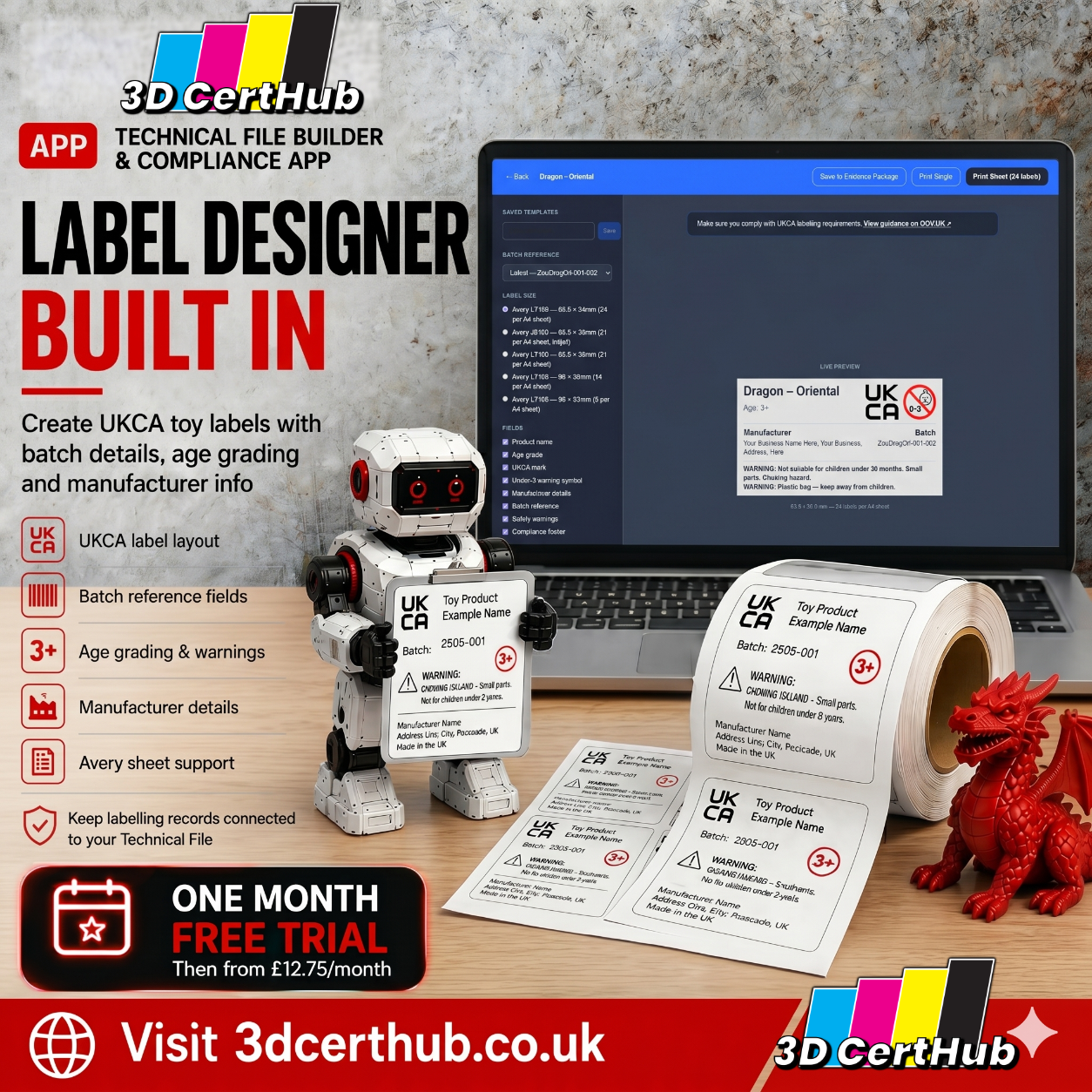 3D CertHub Technical File Builder & Compliance App