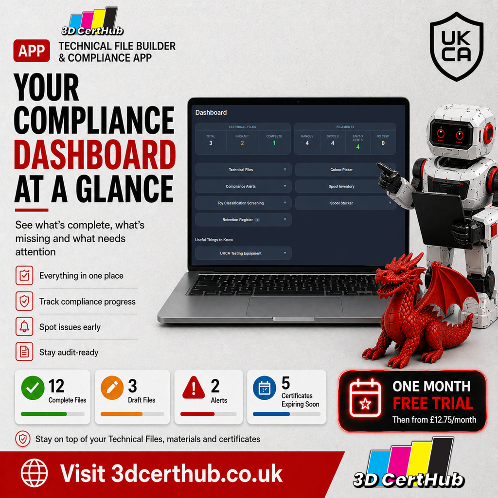 3D CertHub Technical File Builder & Compliance App