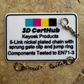 Keyosk Products 5 Link Nickel-Plated Chain with Sprung Gate Clip and Jump Ring