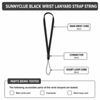 Sunnyclue Wrist Lanyard Strap String