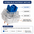 Outemu Blue Dustproof Switch