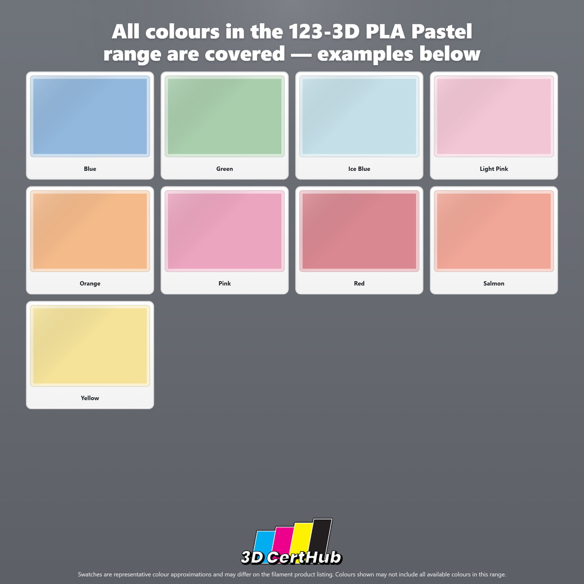 123-3D PLA Pastel