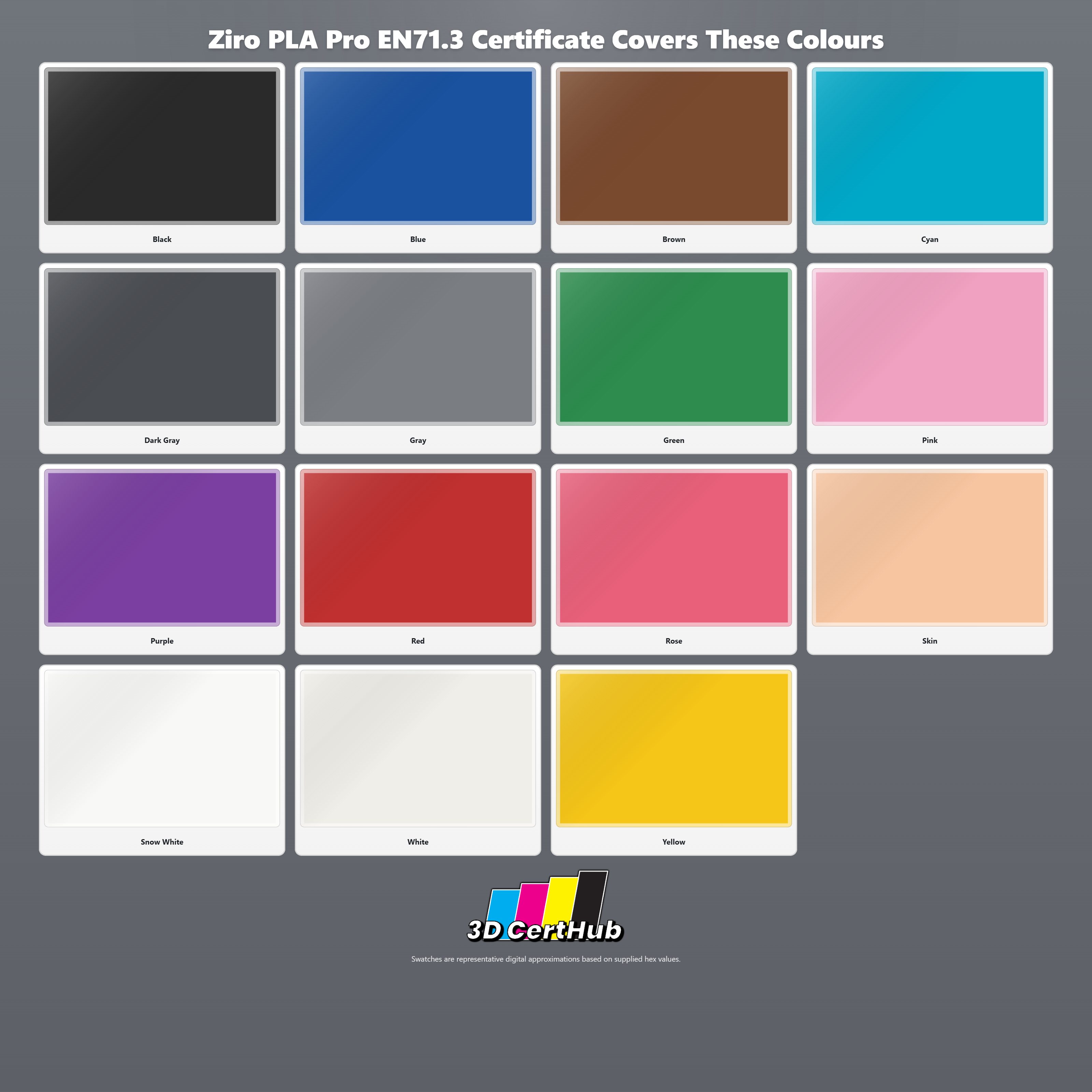Ziro PLA PRO Basic Colour Series